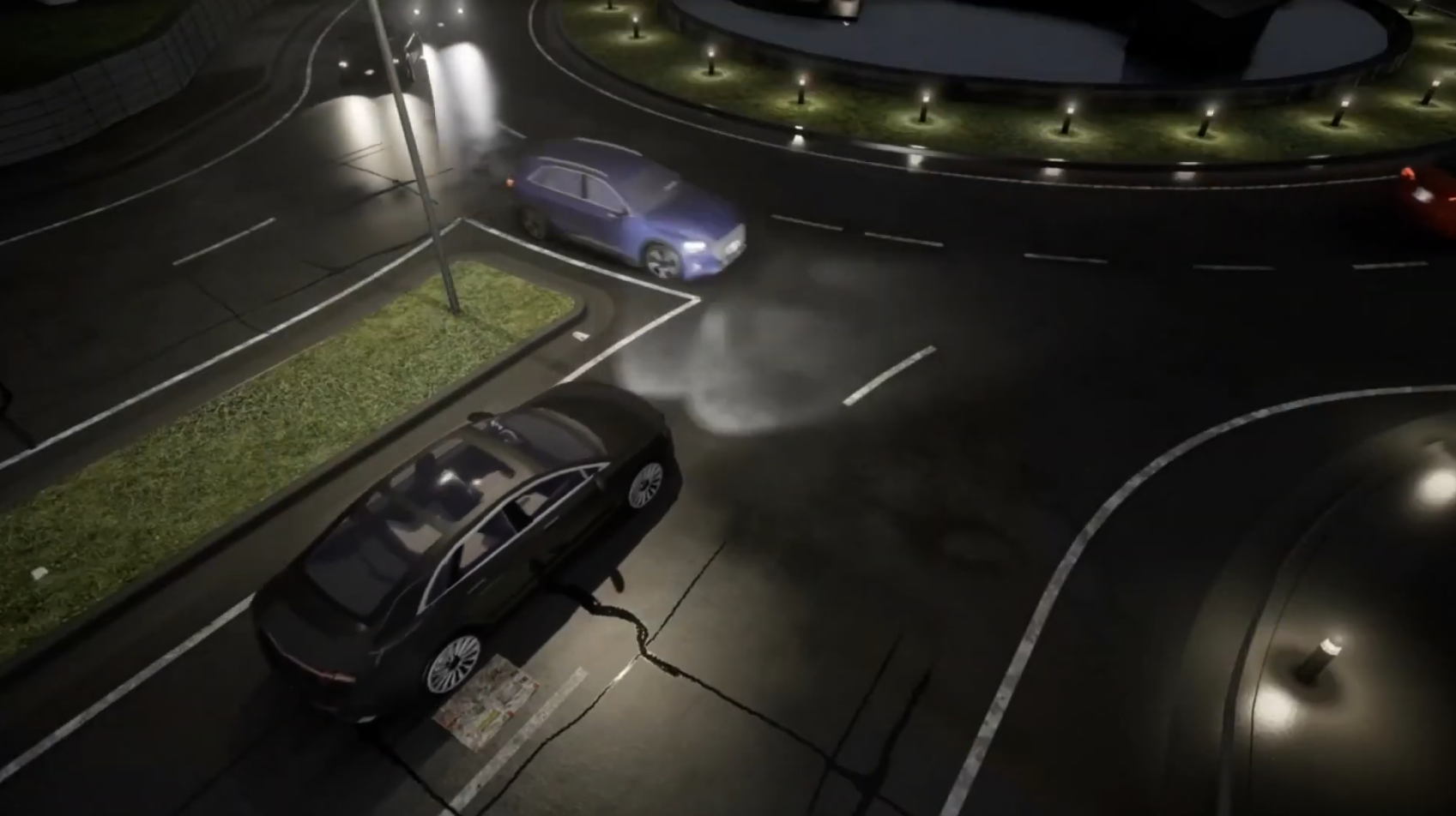 CARLA urban driving scenario