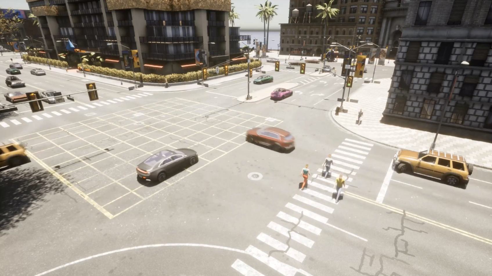 CARLA complex intersections scenario